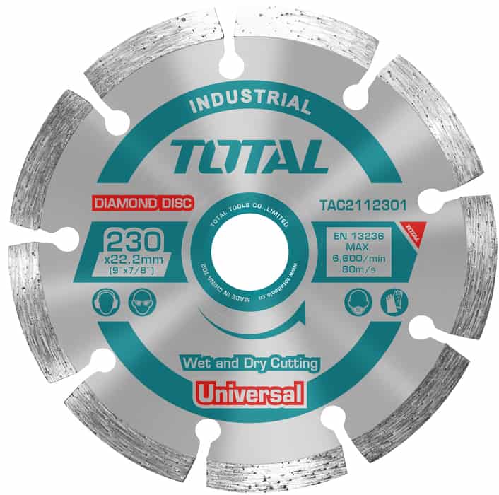 Total TAC2112301 Universal Διαμαντοδίσκος Υγράς & Ξηρής Κοπής 230x22.2mm