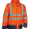 Αδιάβροχο Αντανακλαστικό Παρκά 4 σε 1 Cofra Telsen orange/navy