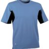 Μπλουζάκι CoolDRY Cofra Caribbean light blue/black Μπλουζάκι CoolDRY Cofra Caribbean light blue/black