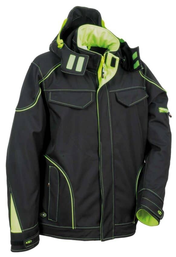 Softshell Jacket Cofra Tecka black/lime