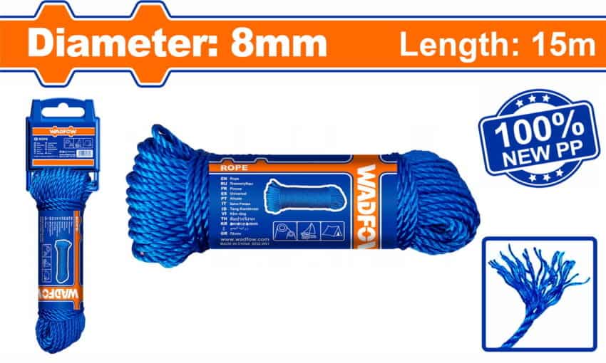WADFOW WRZ1308 Σχοινί ΡΡ 8mm / 15m