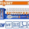 WADFOW WST3212 Σετ Καρυδάκια Με Καστάνια 3/8" WADFOW WST3212 Σετ Καρυδάκια Με Καστάνια 3/8"