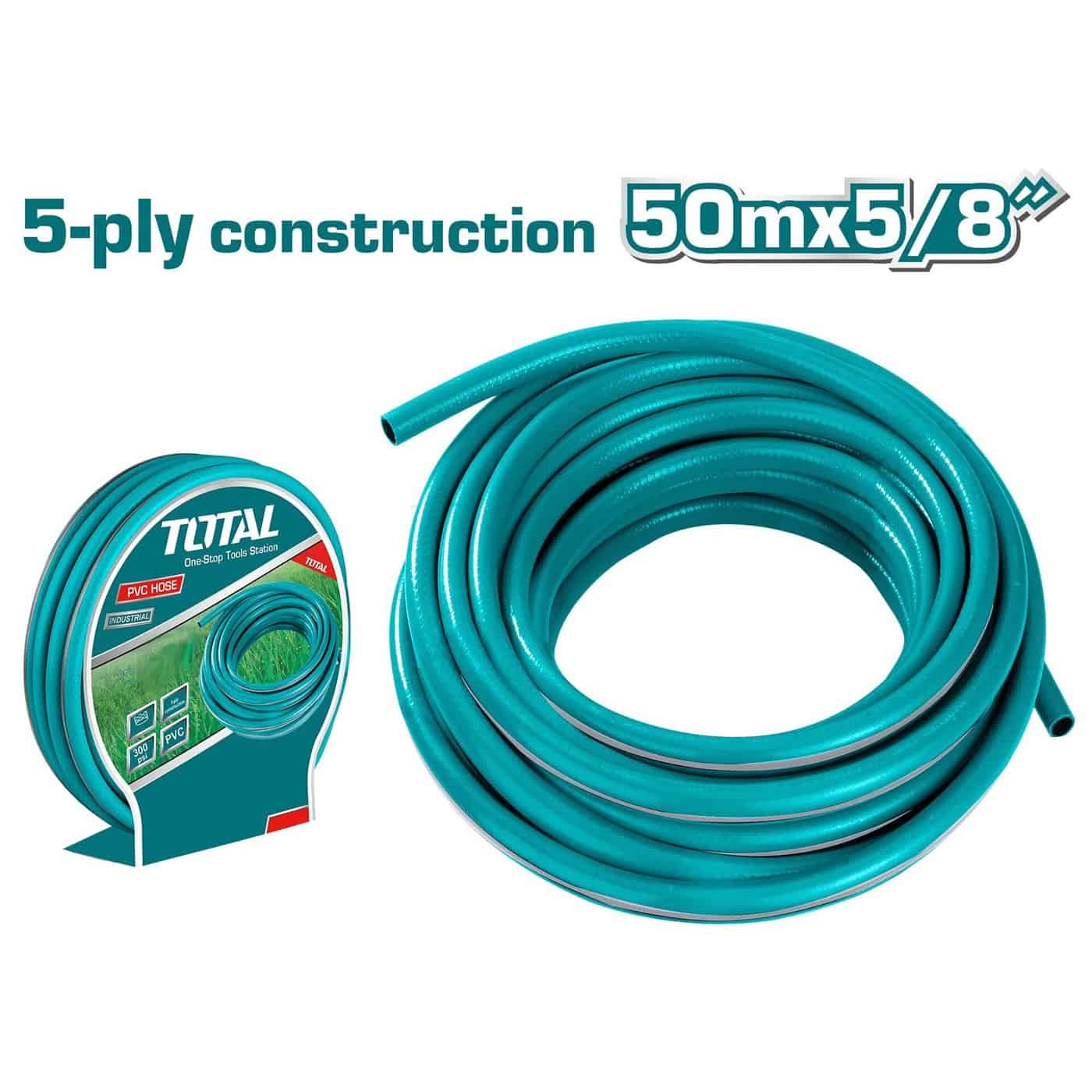 Total THPH505855 Watering Hose 5 Layers 5/8