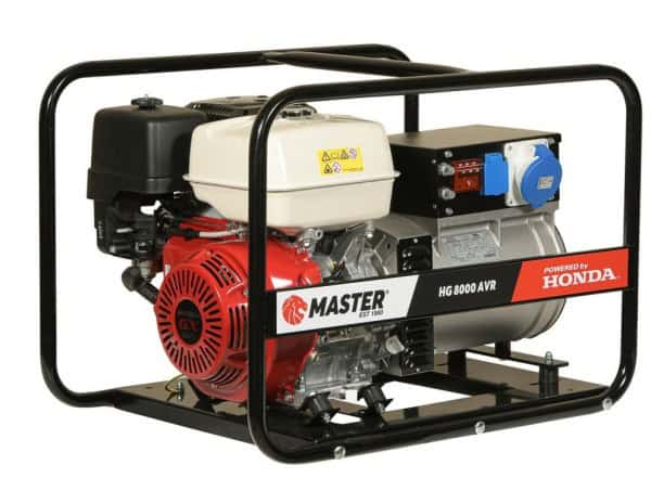 Master 8000 AVR Βενζινοκίνητη Μονοφασική Γεννήτρια με Κινητήρα Honda GX390 8kVA