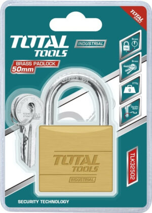 Total TLK32502 Μπρούτζινο Λουκέτο Πέταλο με Κλειδί 50mm