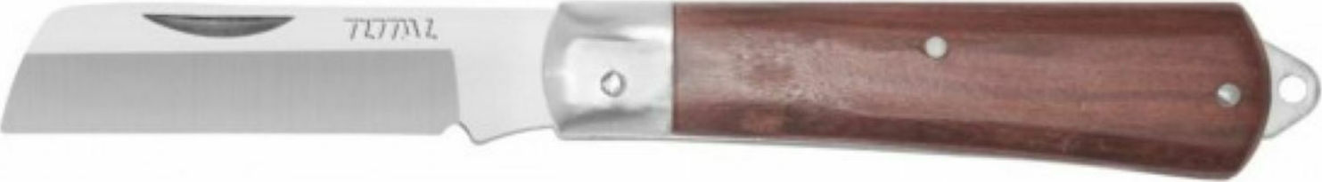 Total THT51081 Ίσιος Σουγιάς με Ξύλινη Λαβή και Μήκος Λάμας 210mm
