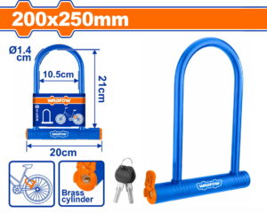 Wadfow WBK6125 Κλειδαριά Ποδηλάτου Πέταλο 200Χ250mm