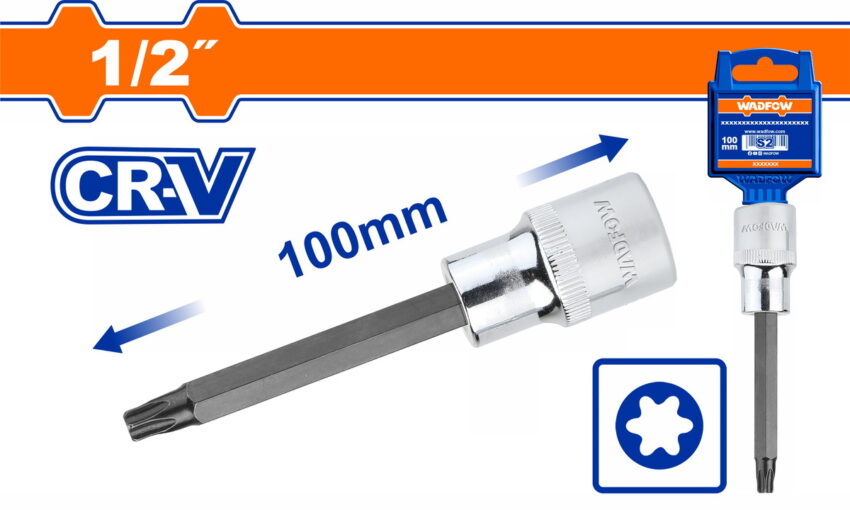 Wadfow WSC5218 Καρυδάκι Τorx 1/2" T55Χ100mm