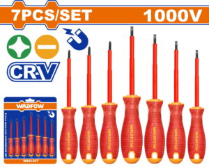 Wadfow WSS7407 Σετ Κατσαβίδια Μαγνητικά VDE 1000V 7 Tεμάχια