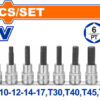 Wadfow WST1412 Σετ Καρυδάκια Αλλεν & Torx 1/2" 10 Τεμάχια Wadfow WST1412 Σετ Καρυδάκια Αλλεν & Torx 1/2" 10 Τεμάχια