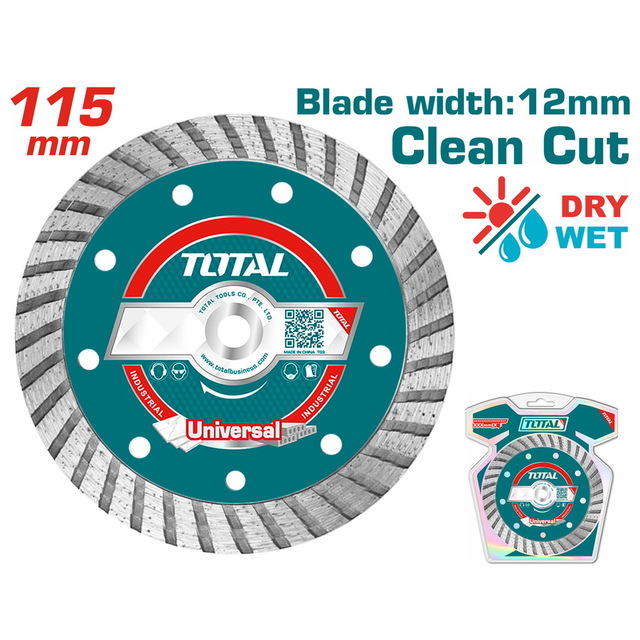 Total TAC2131151 Διαμαντόδισκος Κοπής Universal 180mm TAC2111801 1τμχ