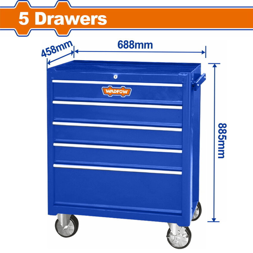 Wadfow WCS2A05 Εργαλειοφόρος Mε 5 Συρτάρια