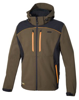 Κυνηγετικό Ελαστικό Softshell Jacket Cofra Klarbo clay brown/black/orange