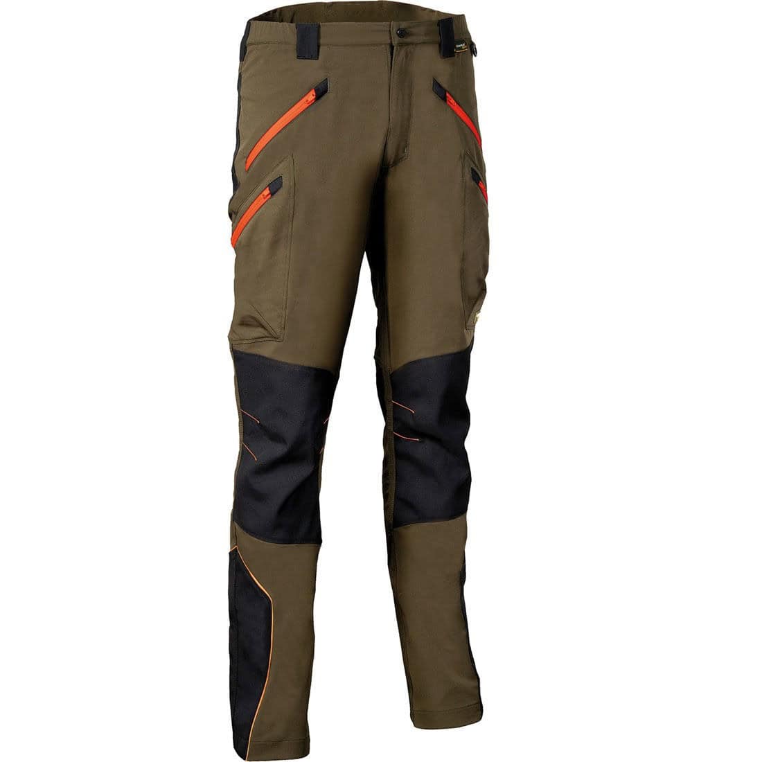 Κυνηγετικό Παντελόνι Ελαστικό 4-way stretch Cofra Velten clay brown/black/orange