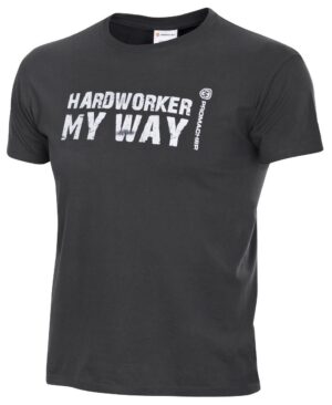 Μπλουζάκι T-shirt Bennon Hardworker grey/white