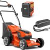 Husqvarna LC 137i KIT Χλοοκοπτική Μηχανή Μπαταρίας με Bli20 & Qc80