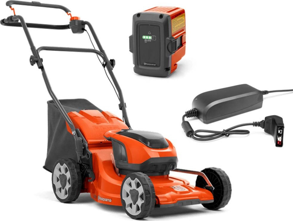 Husqvarna LC 137i KIT Χλοοκοπτική Μηχανή Μπαταρίας με Bli20 & Qc80