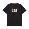 Cat Μπλουζάκι Κοντομάνικο Μαύρο TM Logo 1510305