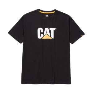 Cat Μπλουζάκι Κοντομάνικο Μαύρο TM Logo 1510305