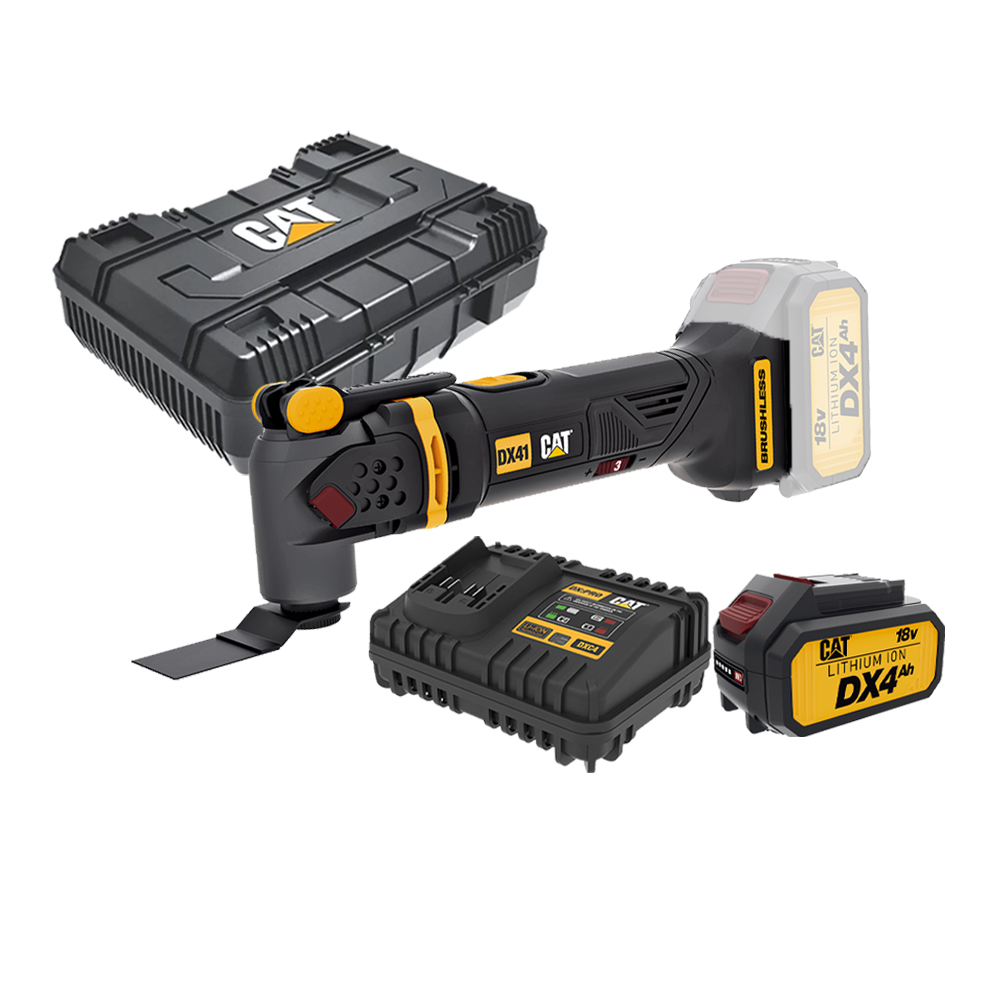 Cat COMBO-11 Παλινδρομικό Πολυεργαλείο DX41B + Κασετίνα + Δώρο Μπαταρία 4.0Ah DXB4 & Δώρο Φορτιστής DXC4