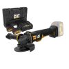 Cat COMBO-13 Γωνιακός Τροχός Μπαταρίας 125mm DX314B & Δώρο Κασετίνα 2 Μπαταρίες 4.0Ah Με Διπλό Φορτιστή DXK900