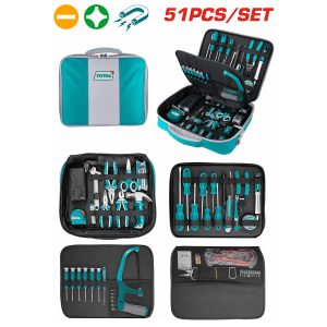 Total TKTTSK0512 Κασετίνα Eργαλείων Τηλεπικοινωνιών 51 Τεμαχίων