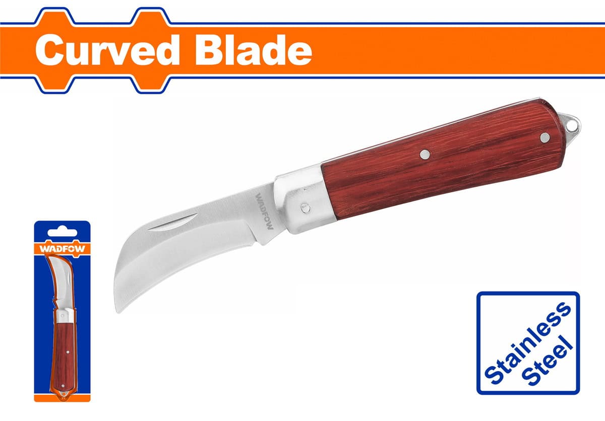 Wadfow WCSK3602 Σουγιάς Αναδιπλούμενος Κυρτός 198mm