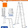 Wadfow WLD7H44 Πολυμορφική Σκάλα Αλουμινίου 4X4 Σκαλοπάτια