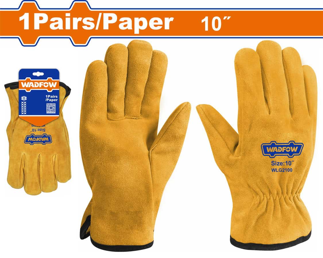 Wadfow WLG2100 Γάντια Εργασίας Οδηγού Δερμάτινα 10''- XL