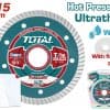 Total TAC2131151HT Διαμαντόδισκος Universal Υγράς Κοπής 115mm 115 Χ 22.2mm Χ 1.2mm Λεπτός