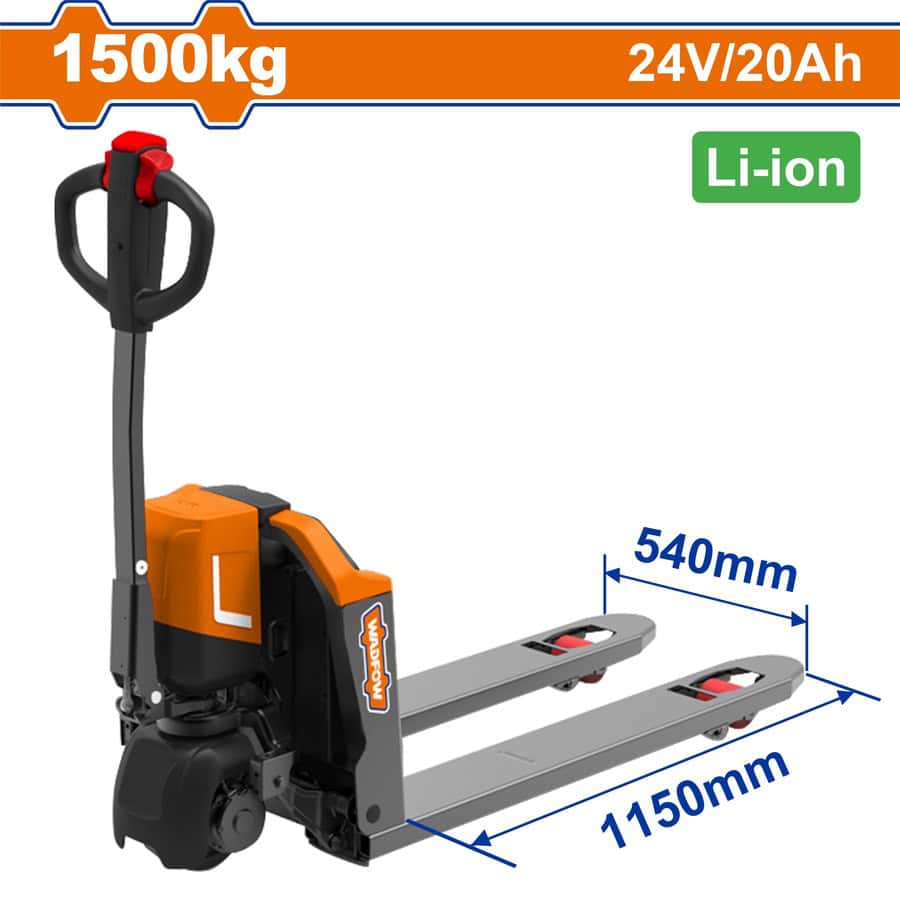 Wadfow WNHLR15 Ηλεκτρικό Παλετοφόρο 1.500Kg / Li-ion 24V-20Ah