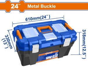 Wadfow WTB3324 Εργαλειοθήκη Πλαστική 24" Με Μεταλλικά Κουμπώματα