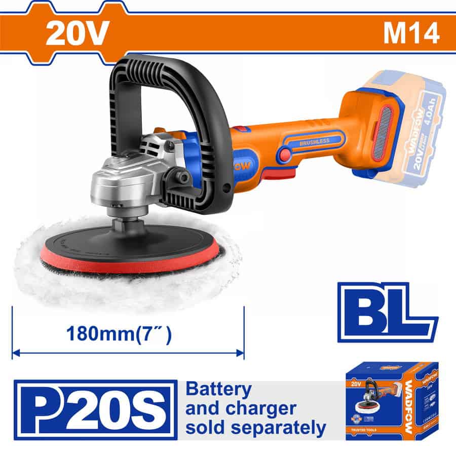 Wadfow WHL1B18 Αλοιφαδόρος Μπαταρίας 180mm Li-ion 20V Χωρίς Μπαταρία & Φορτιστή