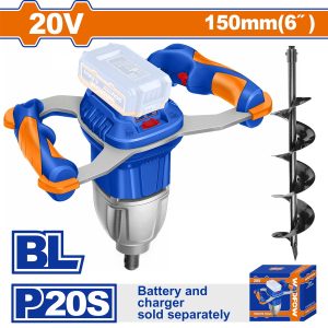 Wadfow WQE15801 Τριβέλα-γεωτρύπανο μπαταρίας 20V χωρίς μπαταρία & φορτιστή