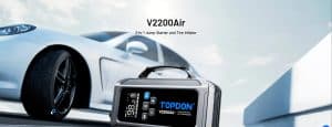 Topdon V2200Air 2200A Φορητός Εκκινητής Μπαταρίας Αυτοκινήτου 12000mAh με Τρόμπα / Power Bank / USB 12V