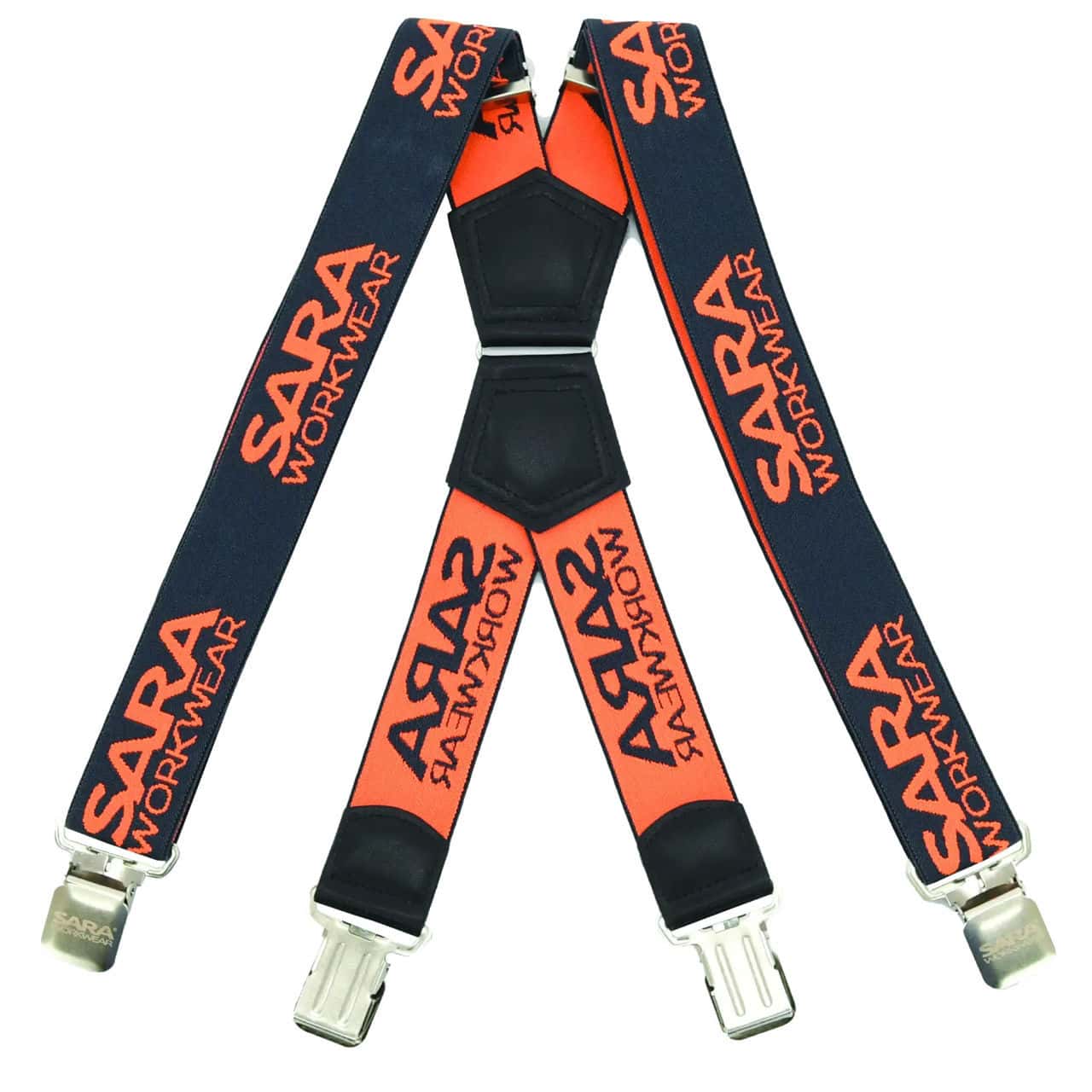 Ελαστικές Τιράντες Εργασίας Sara Workwear graphite/fluorescent orange