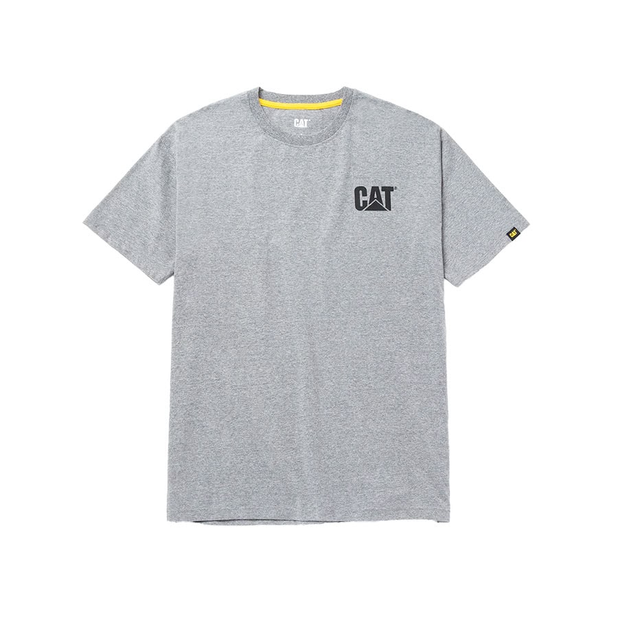 Cat W05324 Μπλουζάκι κοντομάνικο γκρι trademark tee S