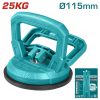Total TSP01251 Μονή Βεντούζα Διαμέτρου 115mm με Ικανότητα Συγκράτησης 25kg