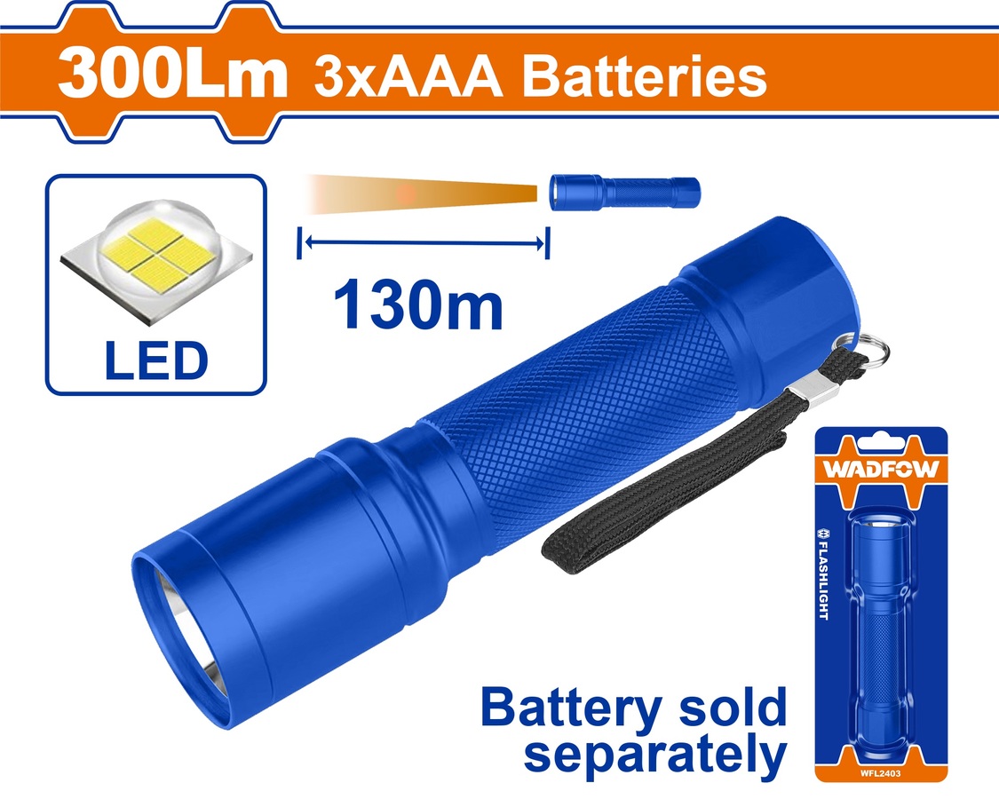 Wadfow WFL2403 Φακός Χειρός 300Lm