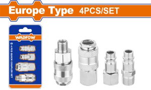 Wadfow WQP4670 Σετ Ταχυσύνδεσμοι Αέρος 1/4" 4 Τεμάχια