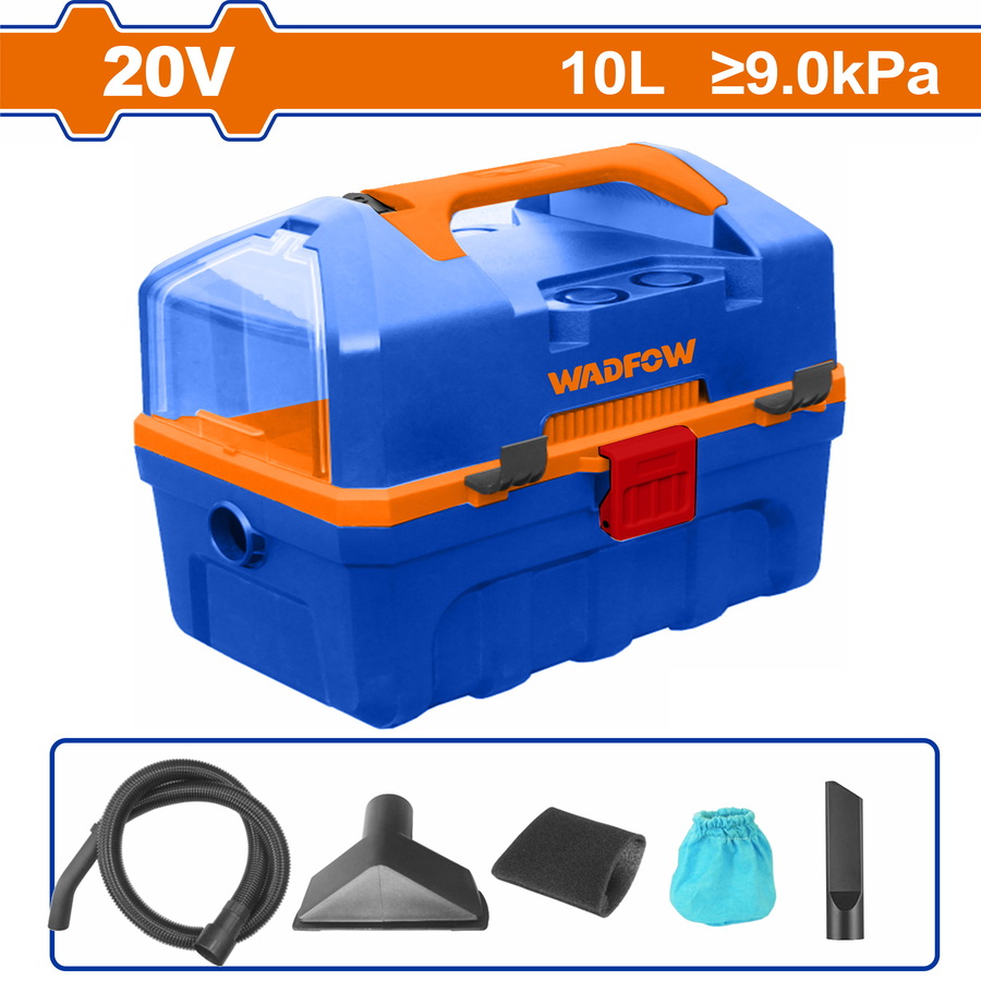 Wadfow WQV2A10 Σκούπα Μπαταρίας 10Lit Li-ion 20V Χωρίς Μπαταρία & Φορτισή