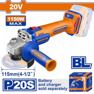 Wadfow WLAPB520 Γωνιακός Τροχός 115mm Μπαταρίας Li-ion 20V Χωρίς Μπαταρία & Φορτιστή
