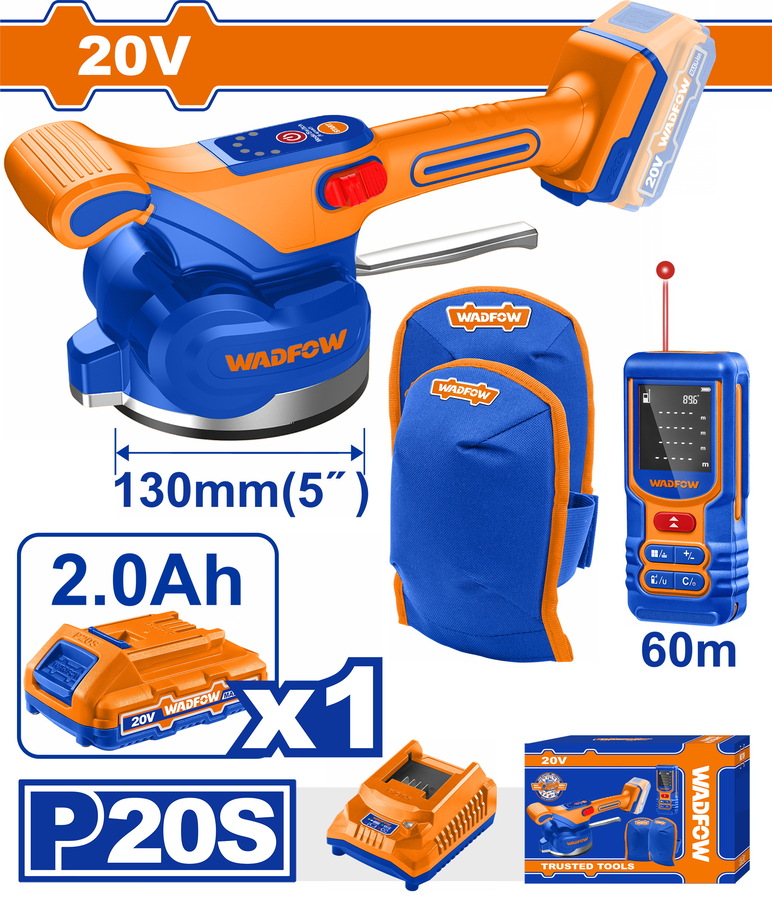 Wadfow WOS241185 ΣΕΤ Δονητικό Πλακιδίων Μπατ. Li-ion 20V