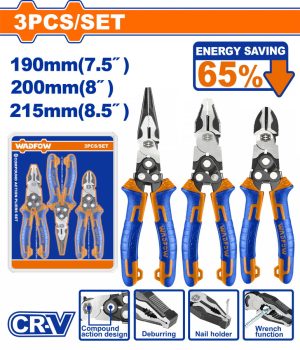 Wadfow WPS0403 Σετ Πένσες 3Τμχ