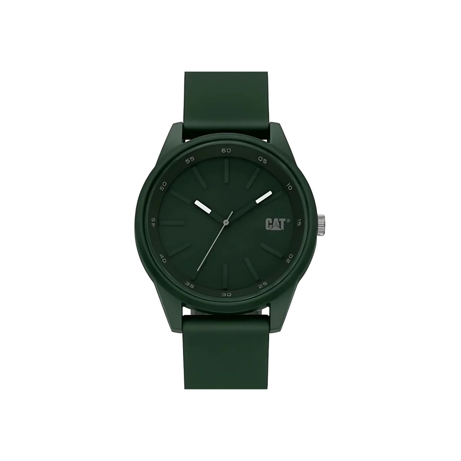 Cat LJ.130.23.323 Ρολόι μπαταρίας Insignia με καουτσούκ λουράκι πράσινο 43mm