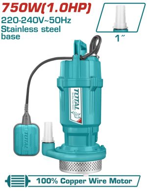 Total TWP67506 Αντλία Υποβρύχια Ομβρύων Υδάτων 750W