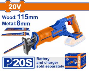 Wadfow WLR15115 Σπαθοσέγα Μπαταρίας Li-ion 20V Χωρίς Μπαταρία & Φορτιστή