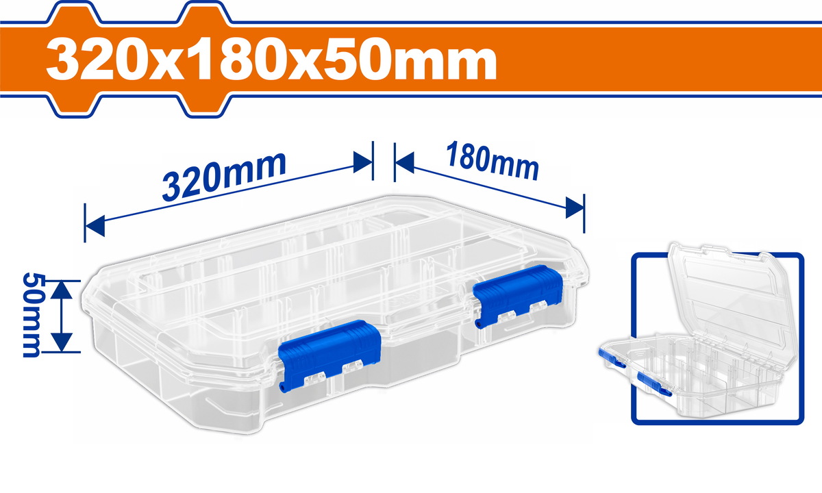 Wadfow WTB8342 Ταμπακιέρα Εργαλείων 320Χ180Χ50mm