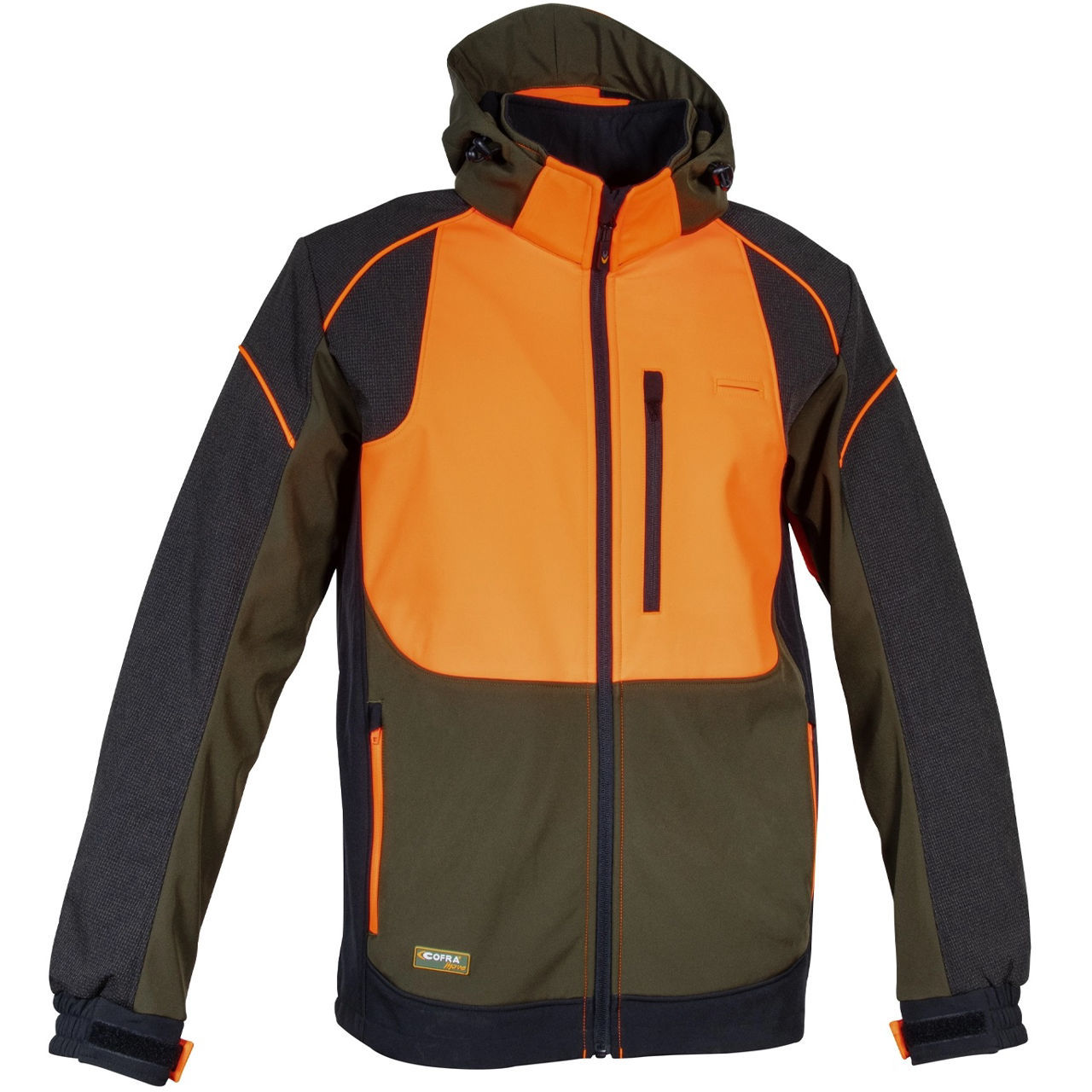 Κυνηγετικό Ελαστικό Softshell Jacket Cofra Seewald clay brown/black/orange