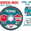 Total TAC21015100 Δίσκος Κοπής Μετάλλου 100τμχ 115 Χ 1mm